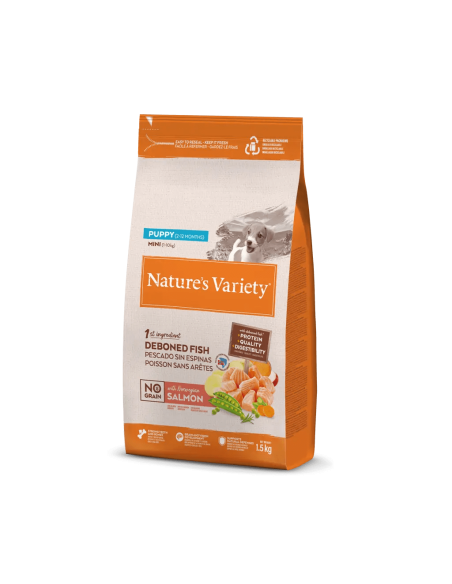 Nature's Variety Perro NG Puppy Mini Salmón 1,5Kg