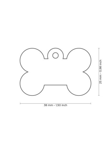 Placa MyFamily Basic Hueso aluminio Grande