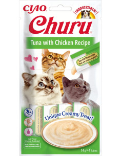 Churu Crema atun pollo 4x14gr