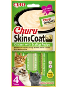 Churu Skin Coat pollo vieira 4x14gr
