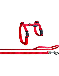 Arnes de gato Rojo+Ramal